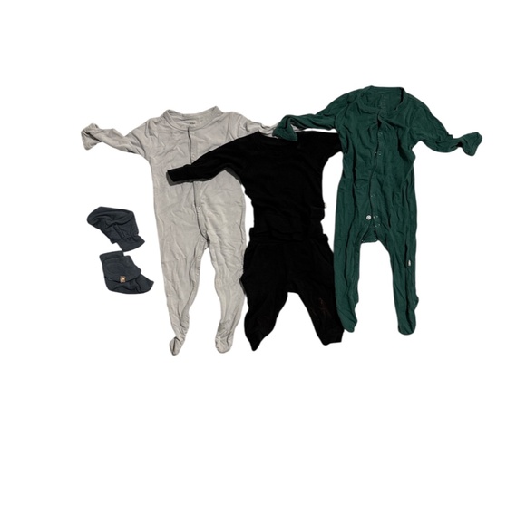 KYTE BABY Bundle (0-3 mos) 2 snaps/ jogger set/ booties  [💥BUNDLE 5 items] - Picture 1 of 8